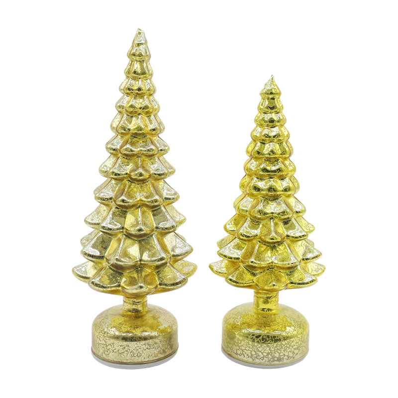 12 × 23 & 13 × 28 cm pyörivä LED-joululasi, 2-osainen setti - juhlava sisustus