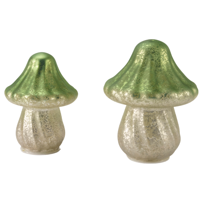 Käsintehty Gradient Mercury Glass Mushroom Ornament