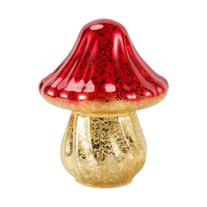 Käsintehty Gradient Mercury Glass Mushroom Ornament -koriste led-koristeella
