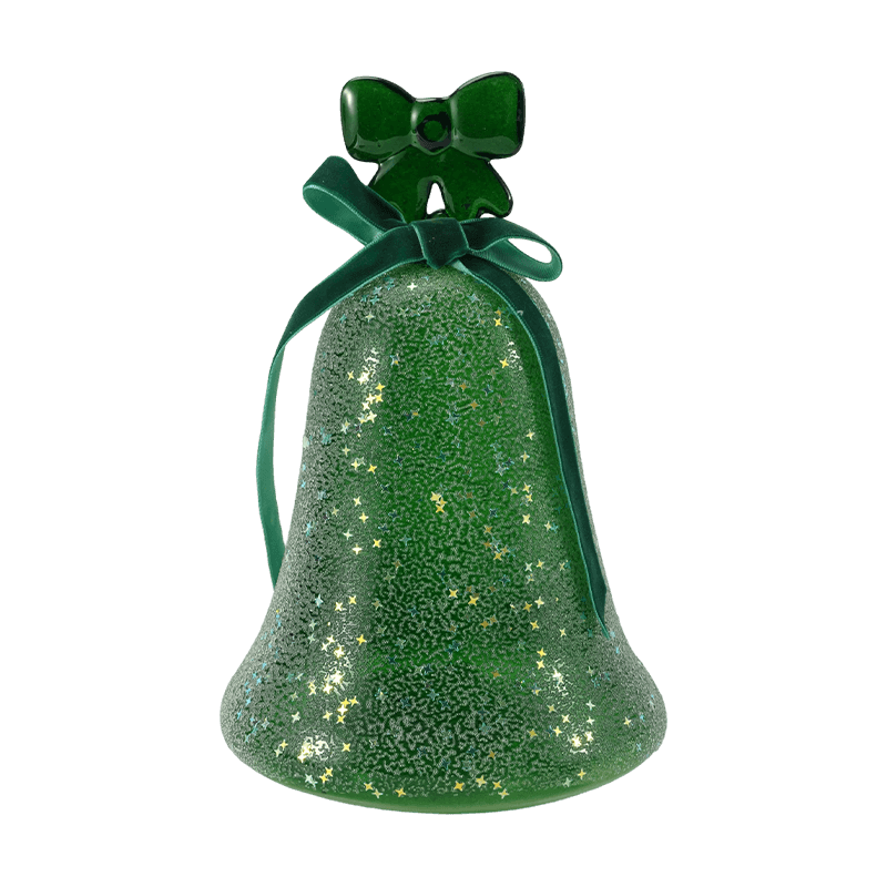 Mercury Glass Enkelihahmo / Himmeä/Glitter Glass Bell Decor (LED)
