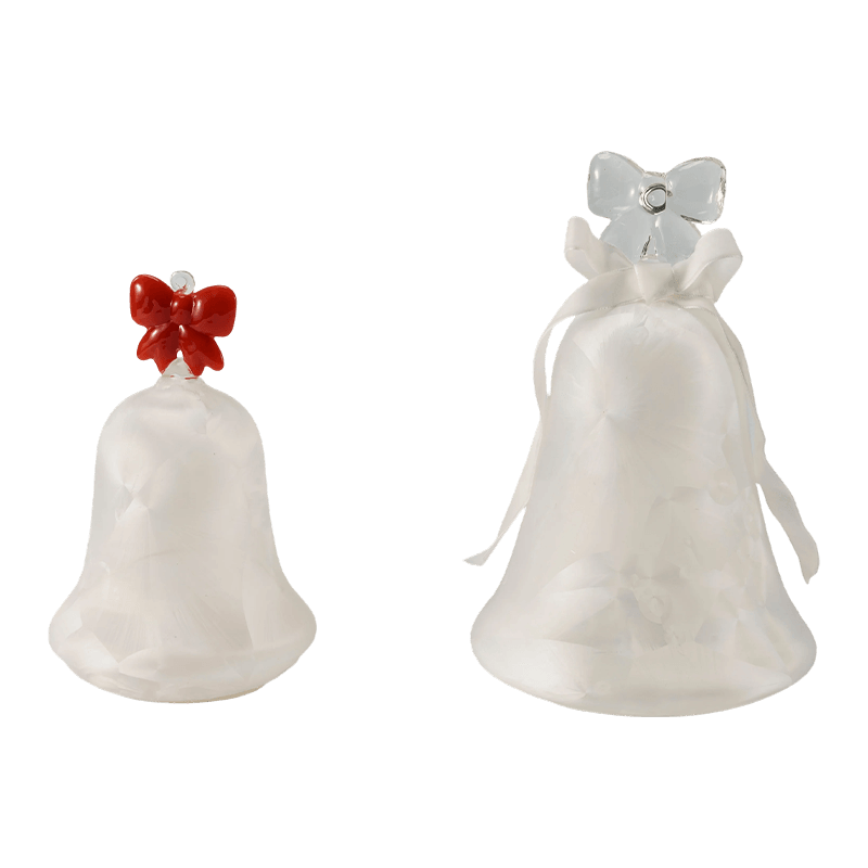 Mercury Glass Enkelihahmo / Himmeä/Glitter Glass Bell Decor (LED)