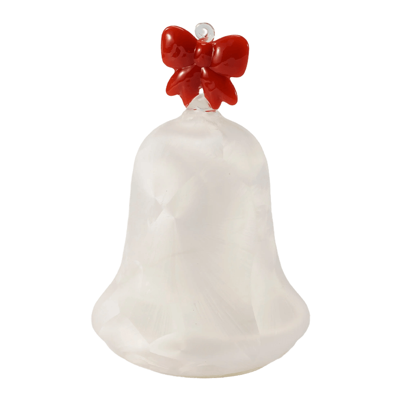 Mercury Glass Enkelihahmo / Himmeä/Glitter Glass Bell Decor (LED)