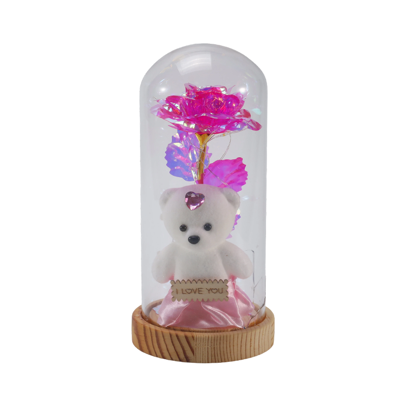 Galaxy Rose Glass Cloche Light (nallella/ilman, useita värejä)