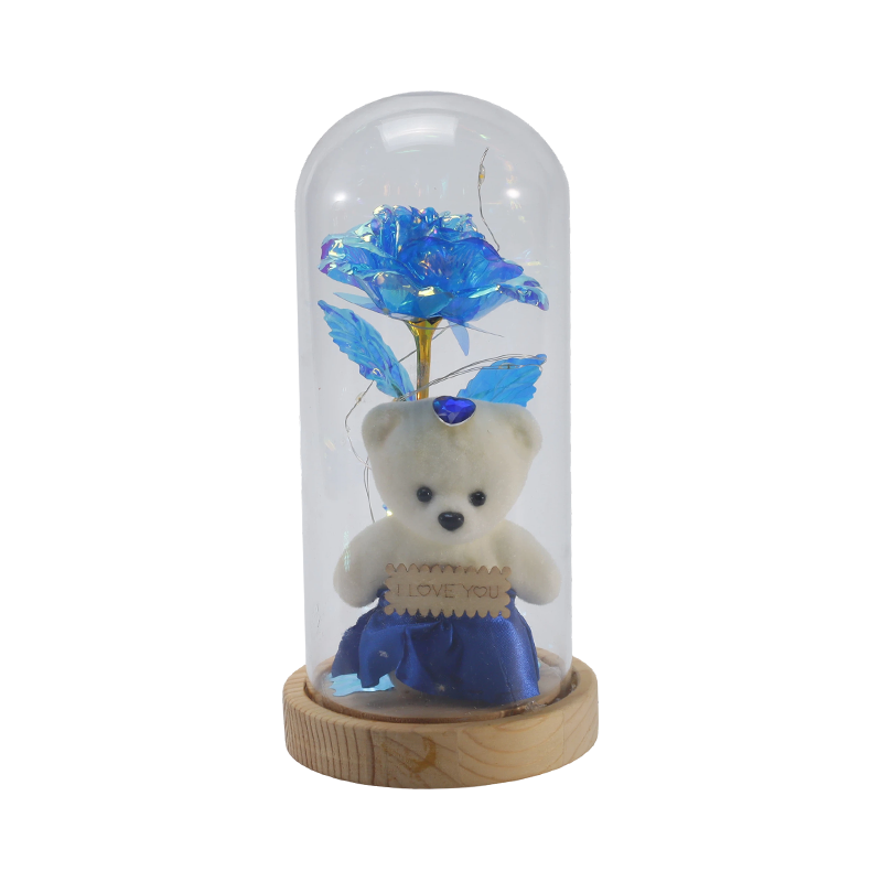 Galaxy Rose Glass Cloche Light (nallella/ilman, useita värejä)