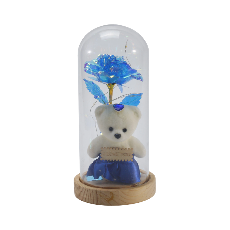 Galaxy Rose Glass Cloche Light (nallella/ilman, useita värejä)