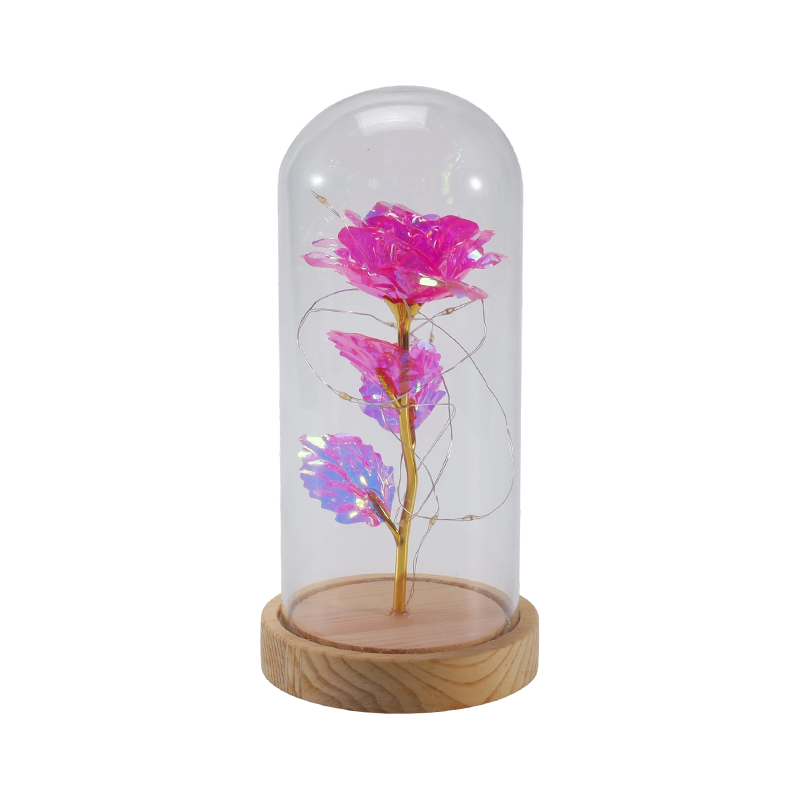 Galaxy Rose Glass Cloche Light (nallella/ilman, useita värejä)