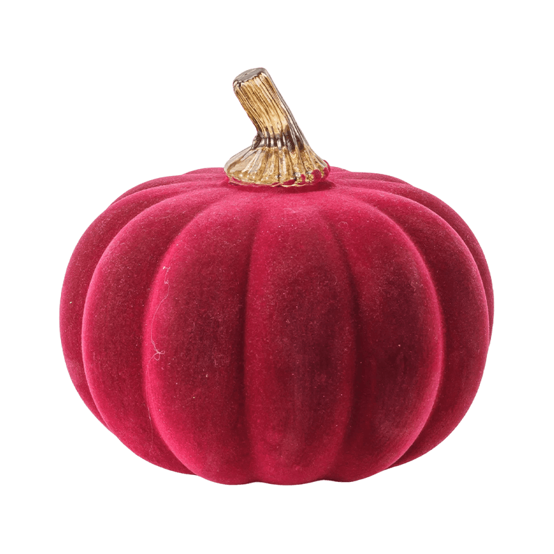 Velvet/Flocked koriste-kurpitsa lasivarrella