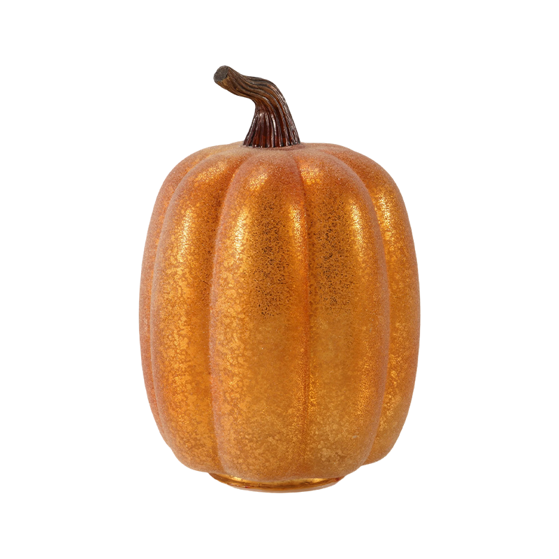 Flocked päärynän muotoinen kurpitsa / metallinen Glitter Pumpkin -sisustus