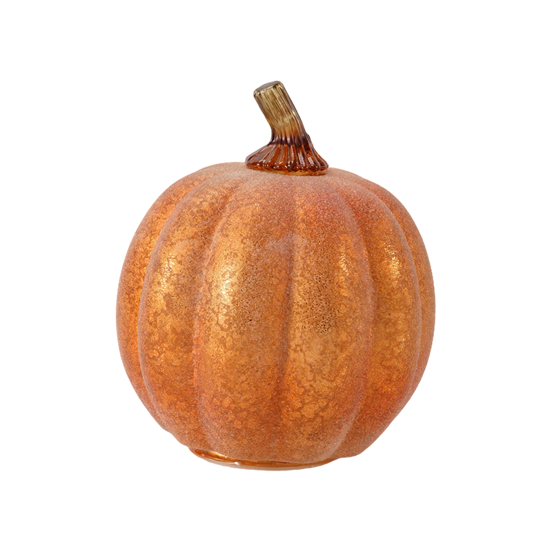 Flocked päärynän muotoinen kurpitsa / metallinen Glitter Pumpkin -sisustus