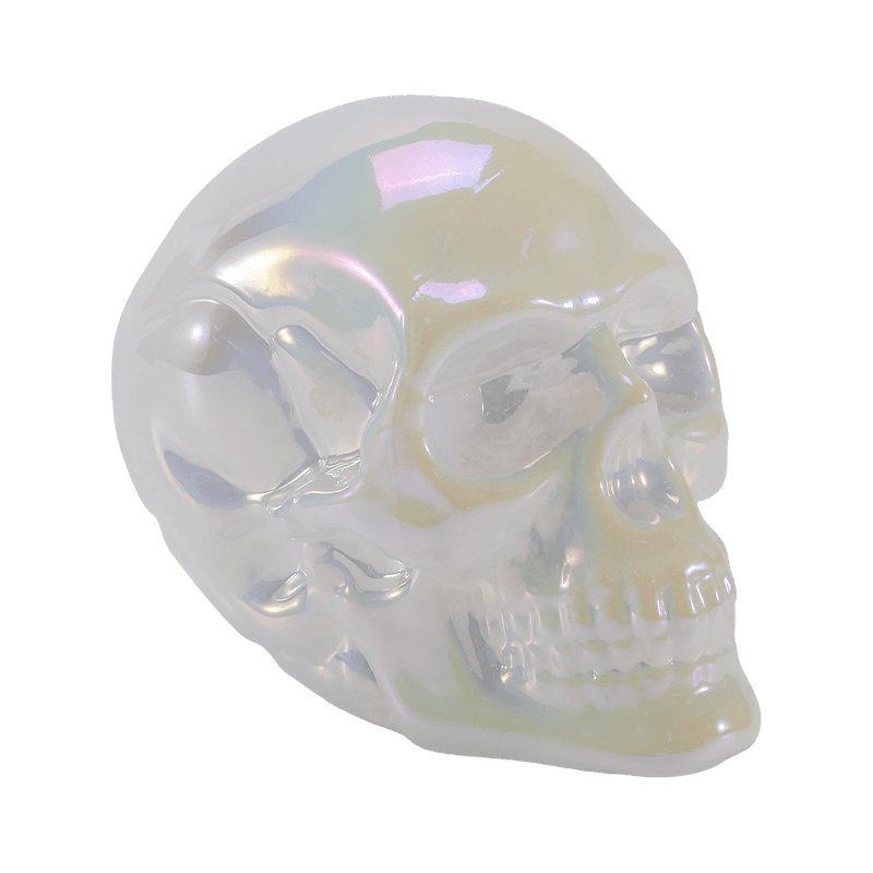 Irisoiva Skull Decor / Sugar Skull Glass Ornament Set