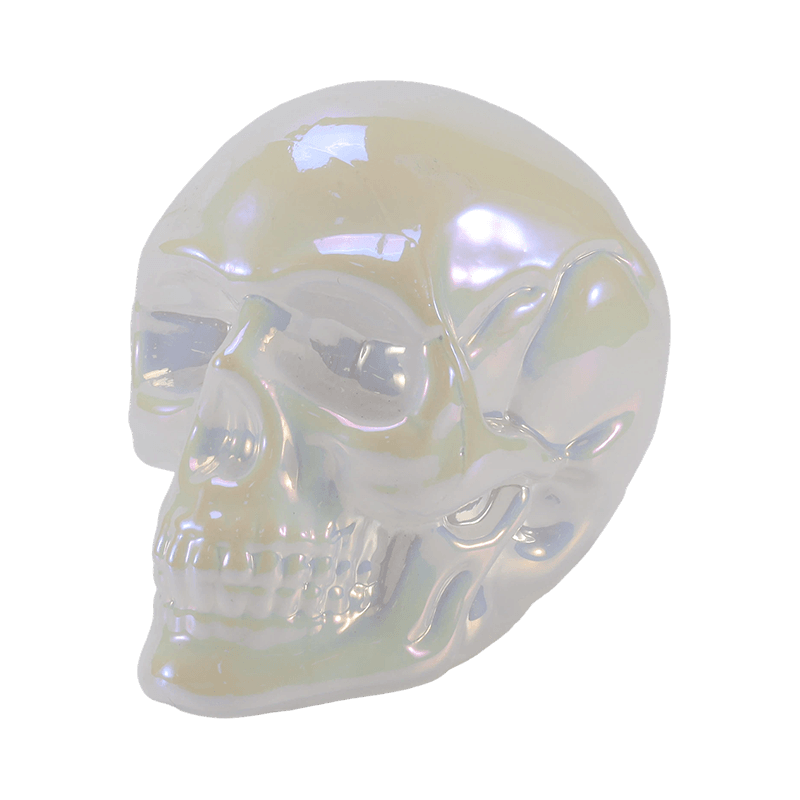 Irisoiva Skull Decor / Sugar Skull Glass Ornament Set