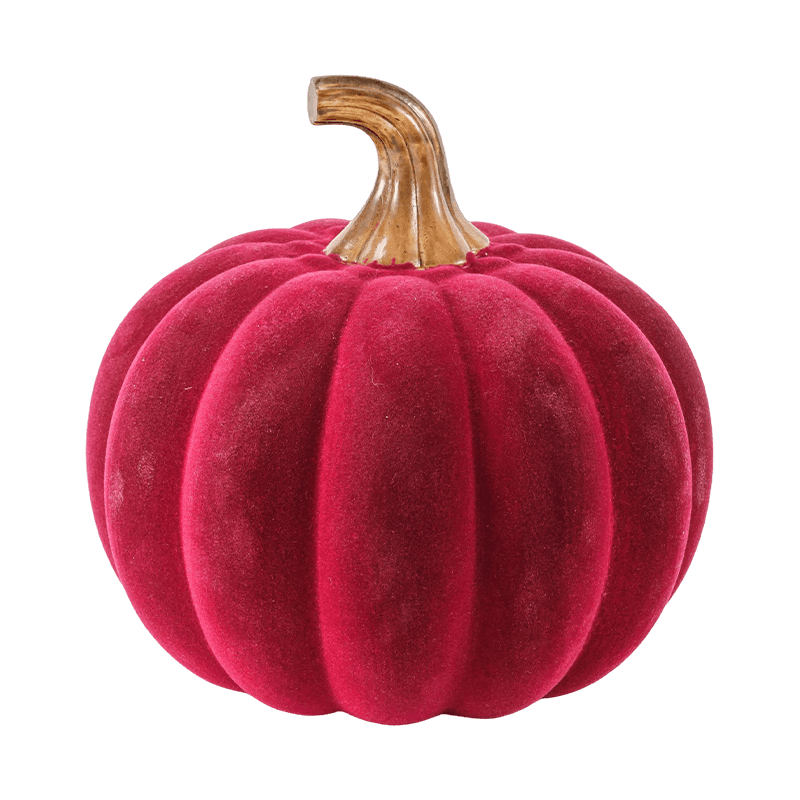 Velvet/Flocked koriste-kurpitsa lasivarrella