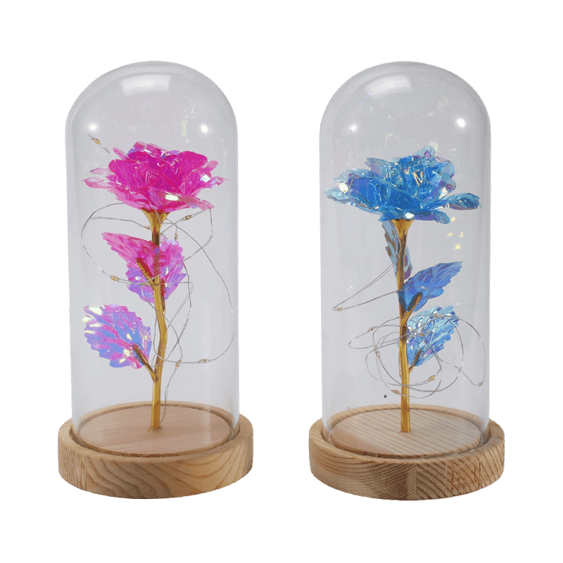 Galaxy Rose Glass Cloche Light (nallella/ilman, useita värejä)