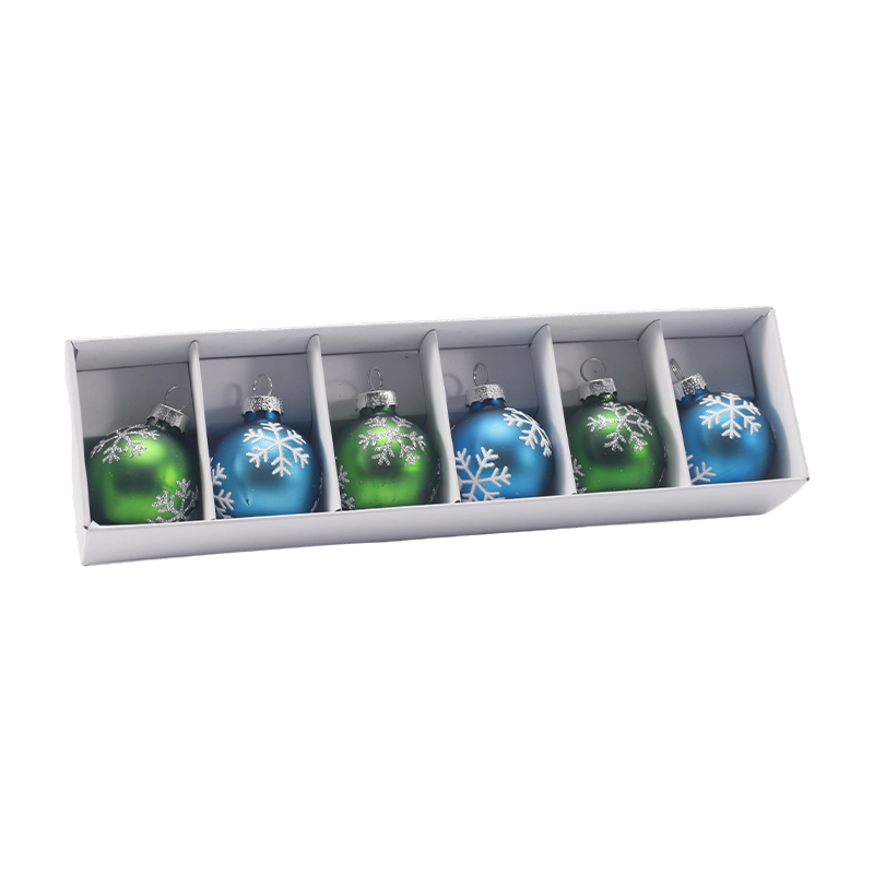 Premium lasinen joulupallo-ornamenttisarja