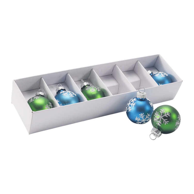 Premium lasinen joulupallo-ornamenttisarja