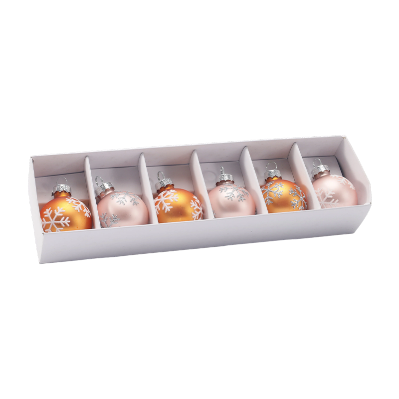 Premium lasinen joulupallo-ornamenttisarja