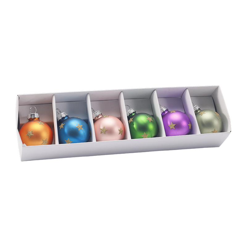 Premium lasinen joulupallo-ornamenttisarja