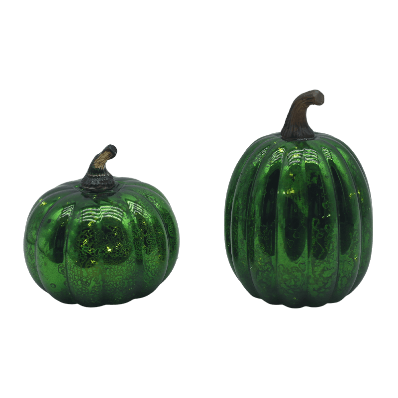 12 * 15 cm Halloween LED-lasinen kurpitsalamppu pöytälevyn koristeena