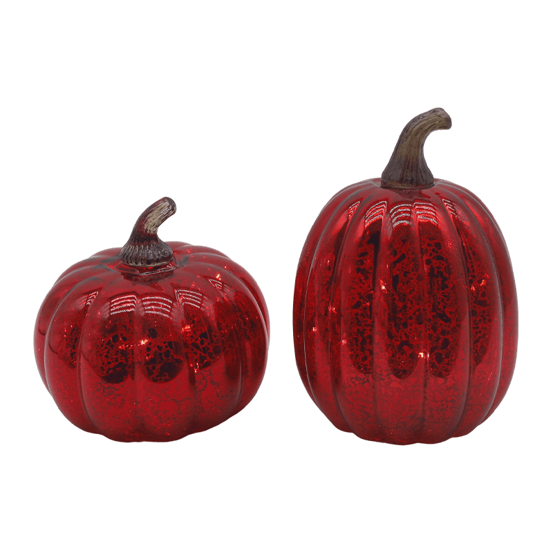 12 * 15 cm Halloween LED-lasinen kurpitsalamppu pöytälevyn koristeena